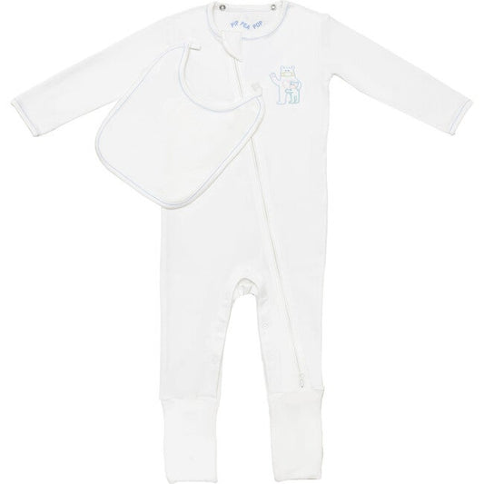 PiP Pea Pop - Baby suit with snap-on bib