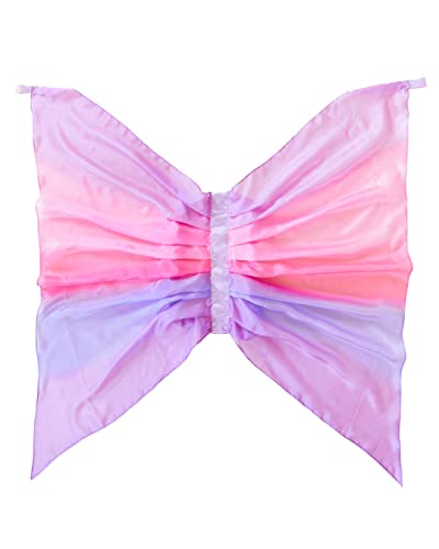 Sarah's Silks Blossom Fairy Wings | Butterfly Costume for Kids, Real Natural Silk Montessori Waldorf Toys Dress Up for Pretend Play | Hand Dyed Toy for Girls Ages 3-8