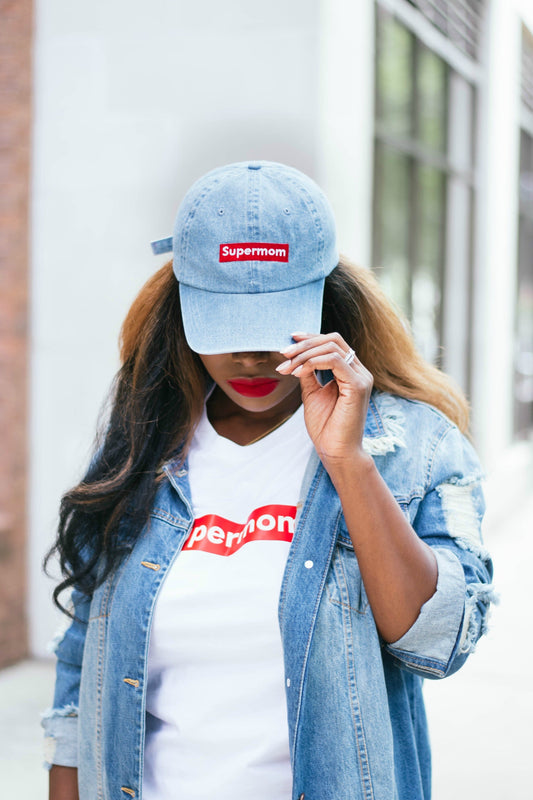 Denim Supermom Cap