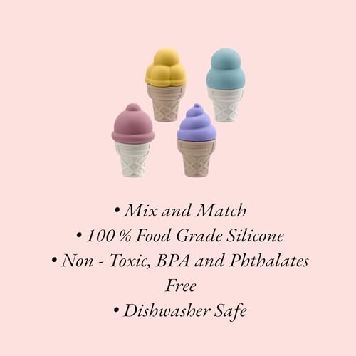 Silicone Ice Cream Toy-Pretend Ice Cream Play Set