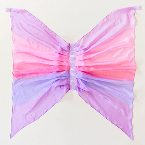 Sarah's Silks Blossom Fairy Wings | Butterfly Costume for Kids, Real Natural Silk Montessori Waldorf Toys Dress Up for Pretend Play