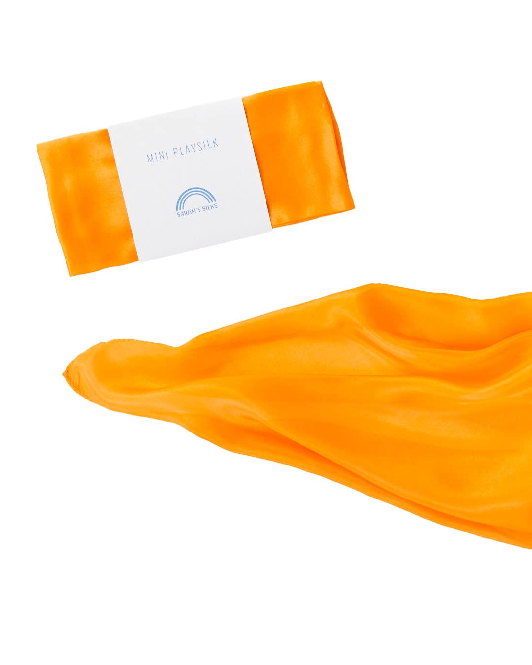 Sarah's Silks Mini Playsilks | Solid Colors | Creative Waldorf Toys for Education and Open-Ended Play (Orange)