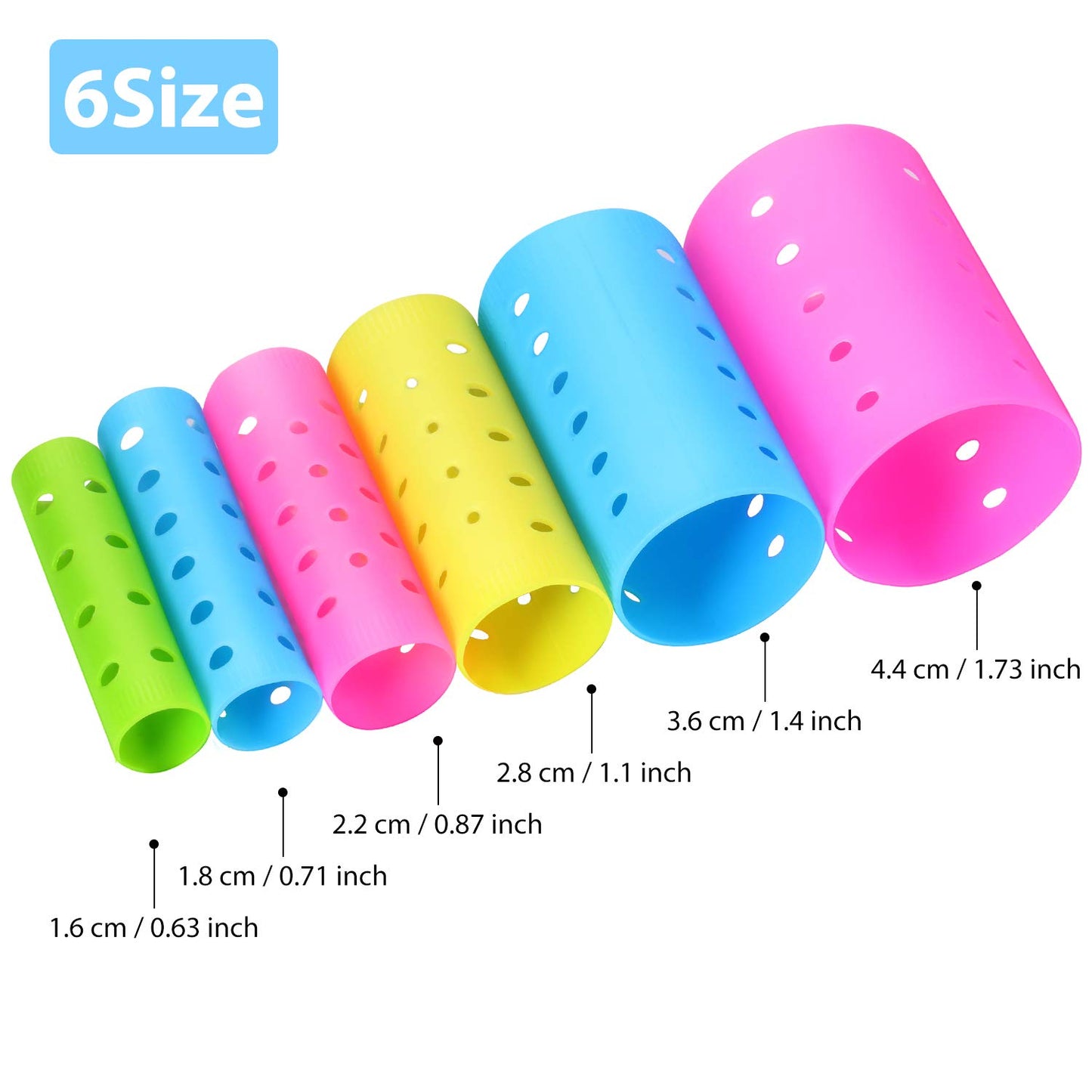 141 Pieces Hair Rollers Set Include 60 Plastic Hair Rollers
