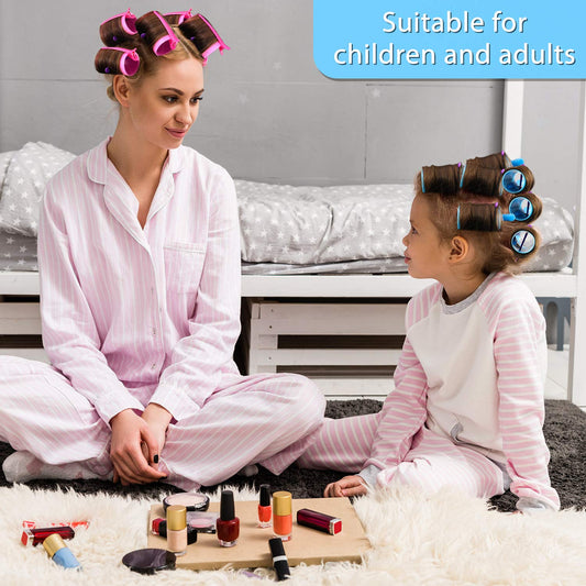 141 Pieces Hair Rollers Set Include 60 Plastic Hair Rollers