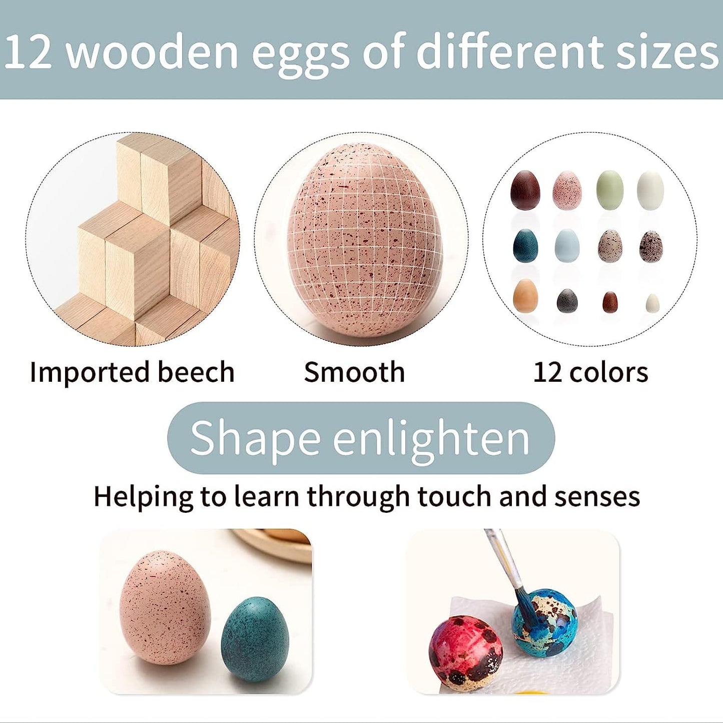 Wooden Play Eggs