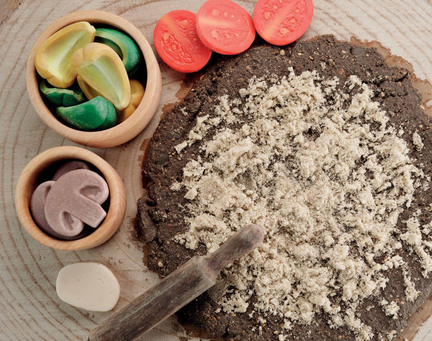 Yellow Door Sensory Play Stones, Pizza Toppings